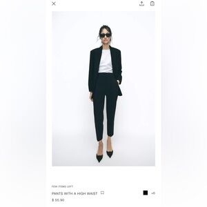 Pants with high waist